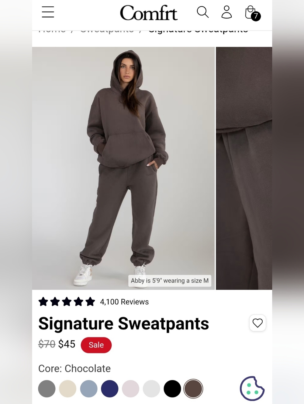 Comfrt Sweatpants, Size Small - Picture 6 of 6